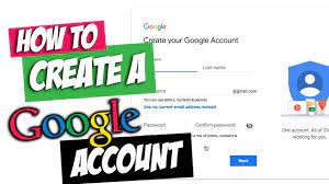 how to creat a google account
